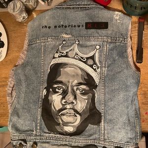 Free People Jean Jacket with grey sleeves